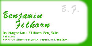benjamin filkorn business card